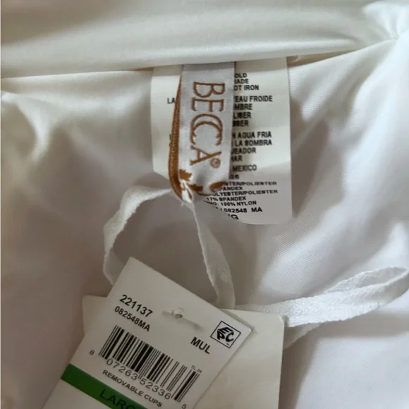 BECCA Multicolor Retro Wave One-Piece Swimsuit - Orange, Pink, Yellow - Picture 4 of 4